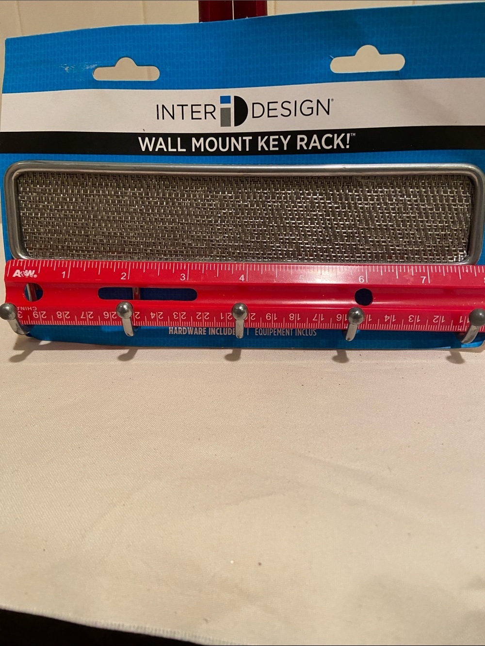 🗝️ Inter Design Wall Mount Key Rack in Silver - Picture 5 of 5